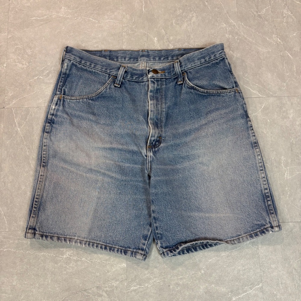 Rustler Mens Light Wash Denim Jean Shorts Size 34 Blue Cotton 89F51DF